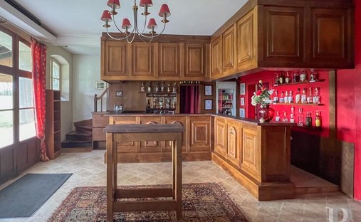 Chateau With Its Lodges For Sale On A Part Wooded 71 Acre Estate With Lake In South Touraine.