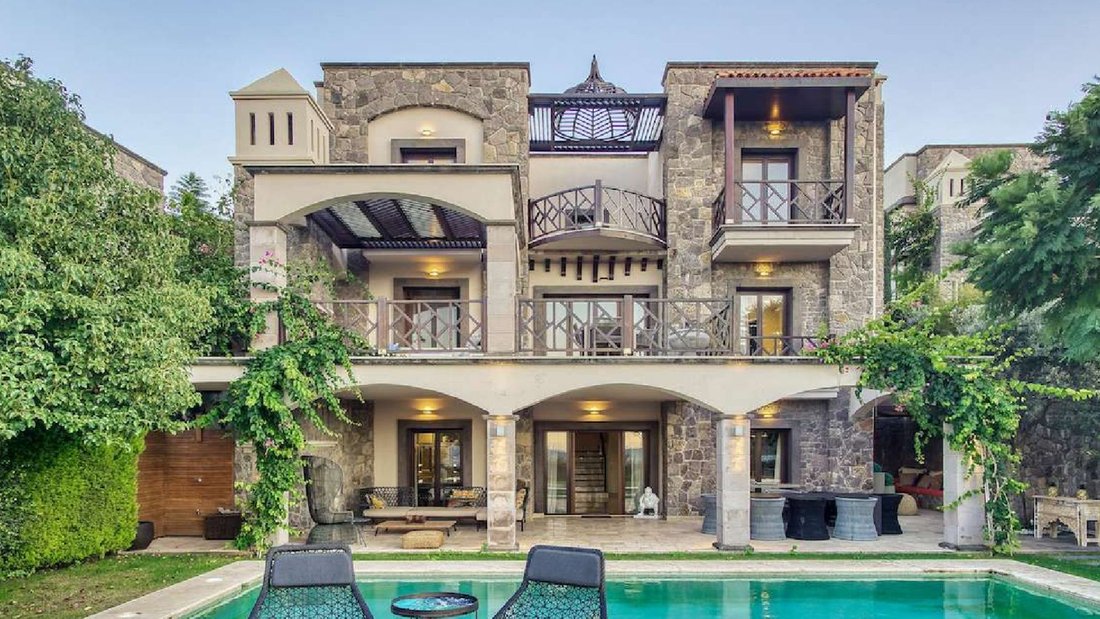 Beach Front Villa Is Located In Hebil Koyu, Turkbuku. In Bodrum