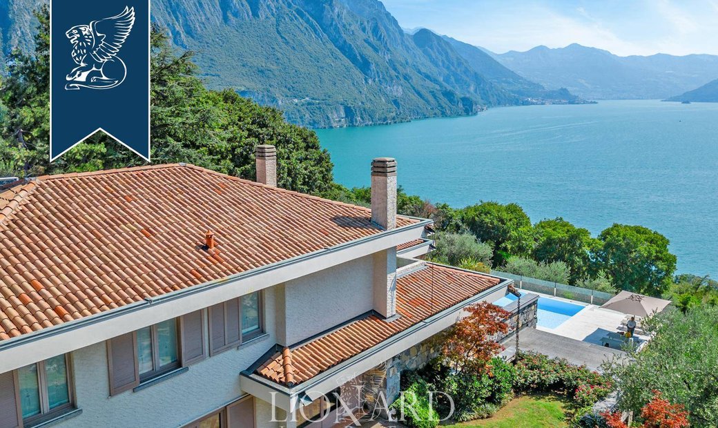 Majestic Modern Villa With A Panoramic Pool In Riva Di Solto, Lombardy