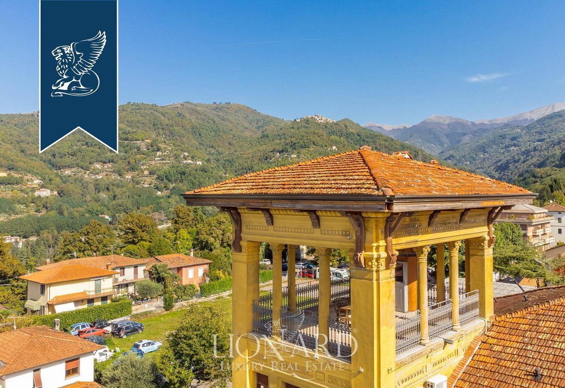 1920s Art Nouveau Villa For Sale On The Apuan Alps In Barga, Tuscany