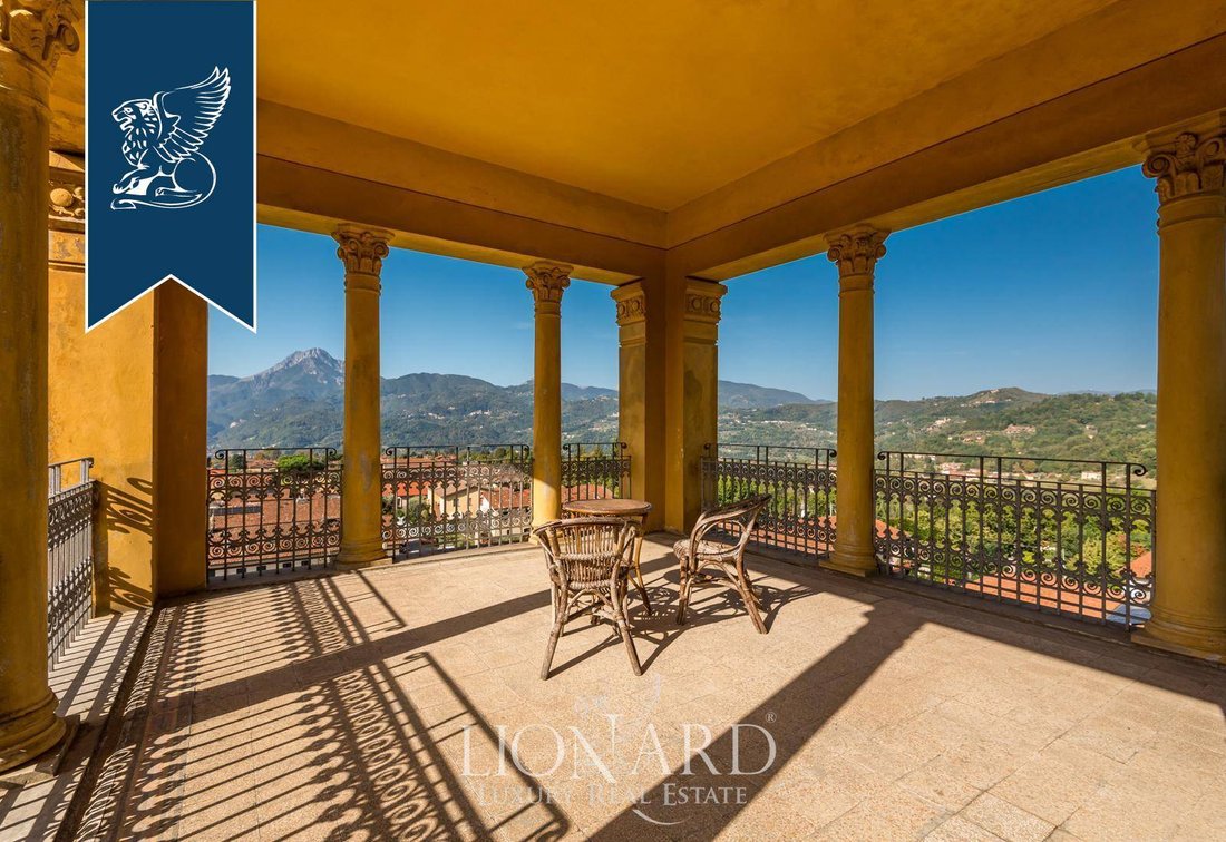 1920s Art Nouveau Villa For Sale On The Apuan Alps In Barga, Tuscany