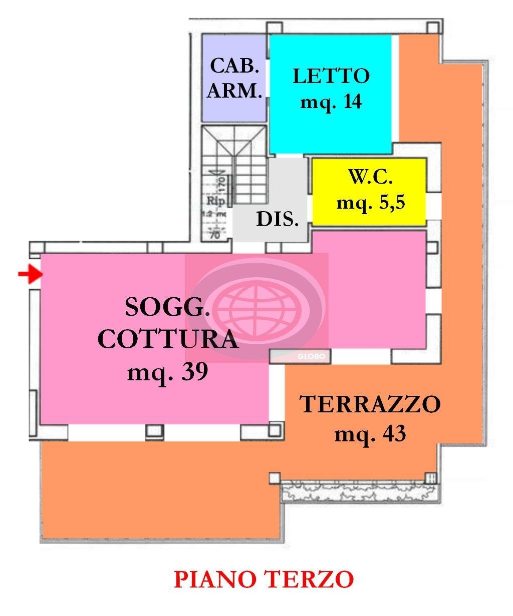Attico a Cesena, Emilia-Romagna, Italia 4 - 14011343