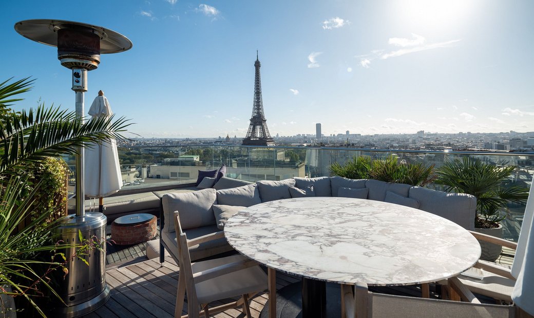 View of Par017 Breathtaking Penthouse In Paris In Paris, île De France, France ...