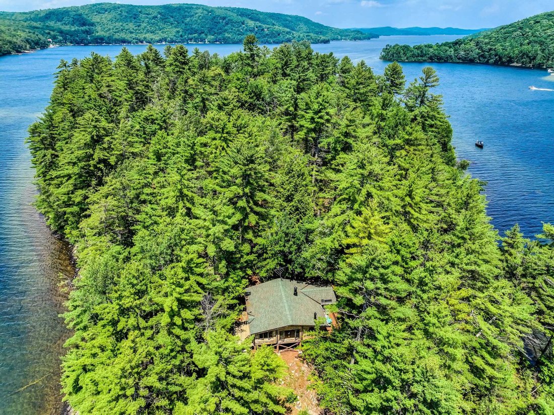 9 Acre Private Island With Cottage In Chénéville, Quebec, Canada For