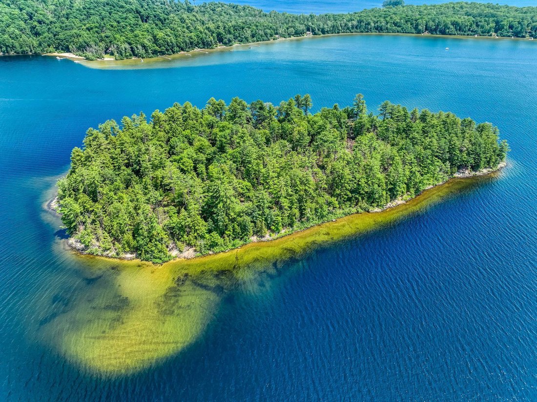 9 Acre Private Island With Cottage In Chénéville, Quebec, Canada For