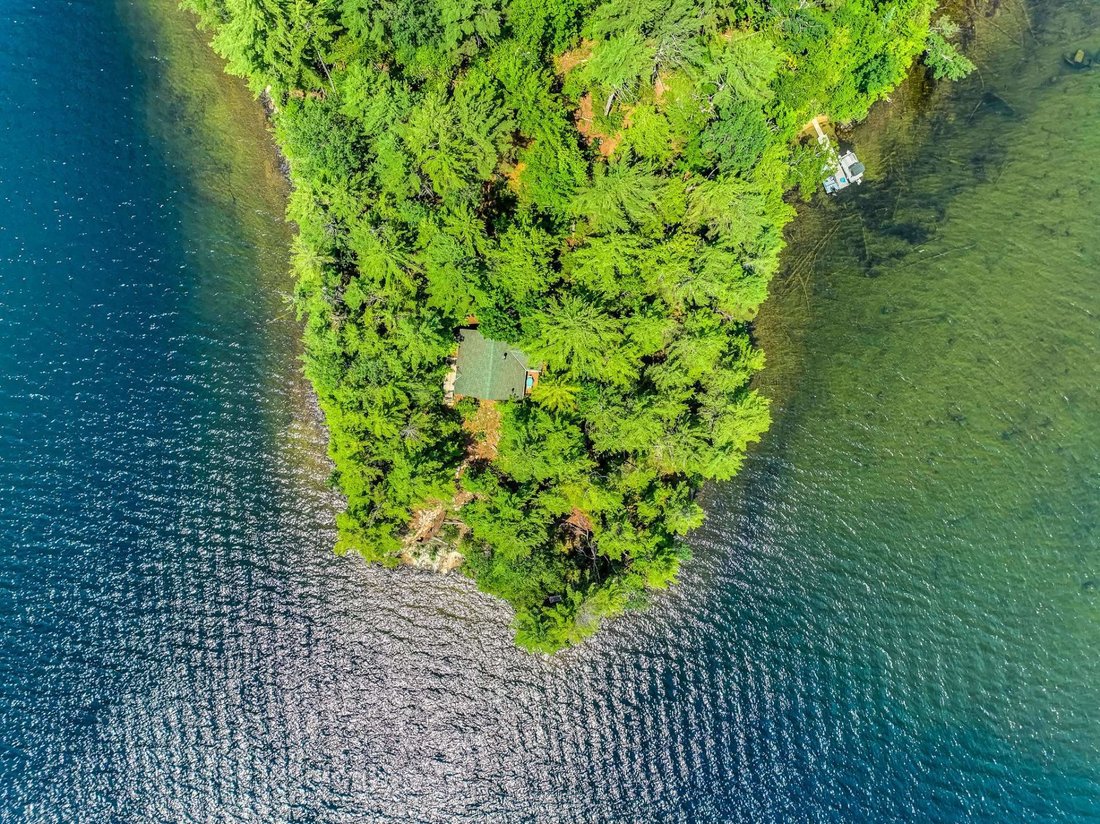 9 Acre Private Island With Cottage In Chénéville, Quebec, Canada For