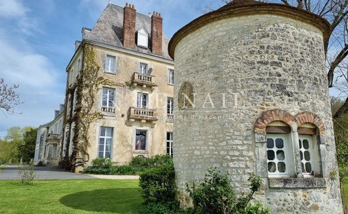 Indre: 19th Century Castle With Outbuildings