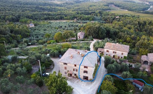 Maisons de campagne à Monteriggioni, Toscane, Italie 1