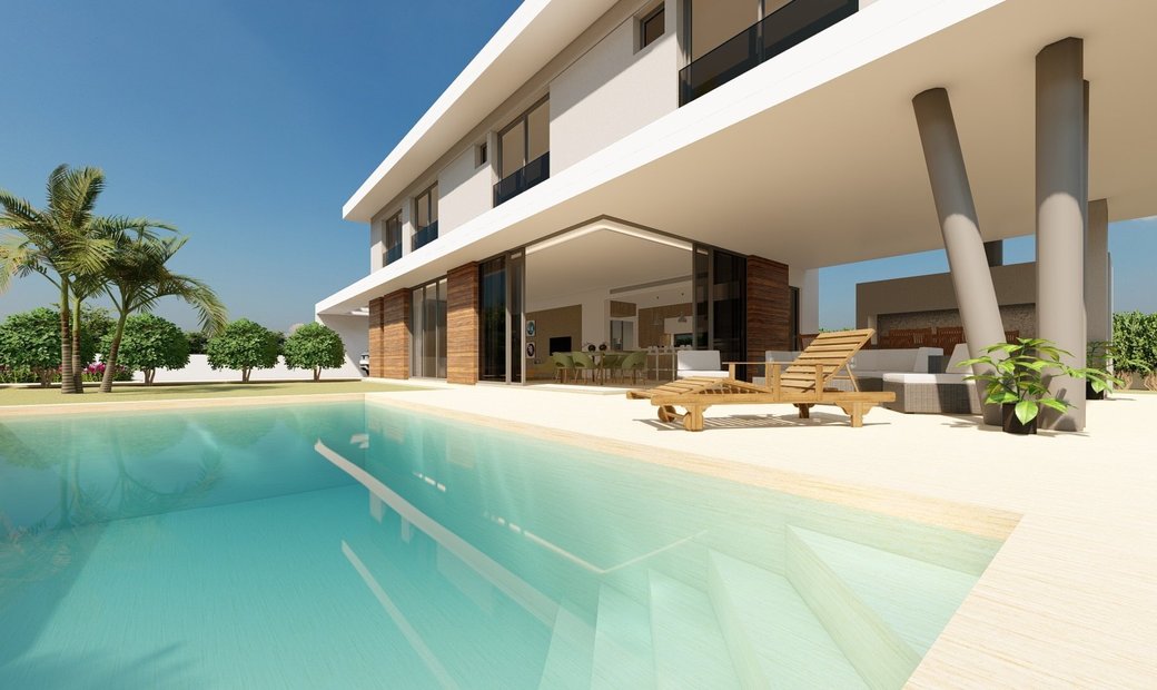 Four Bedroom Villa Just Off The Dhekelia Road In Oroklini, Larnaca