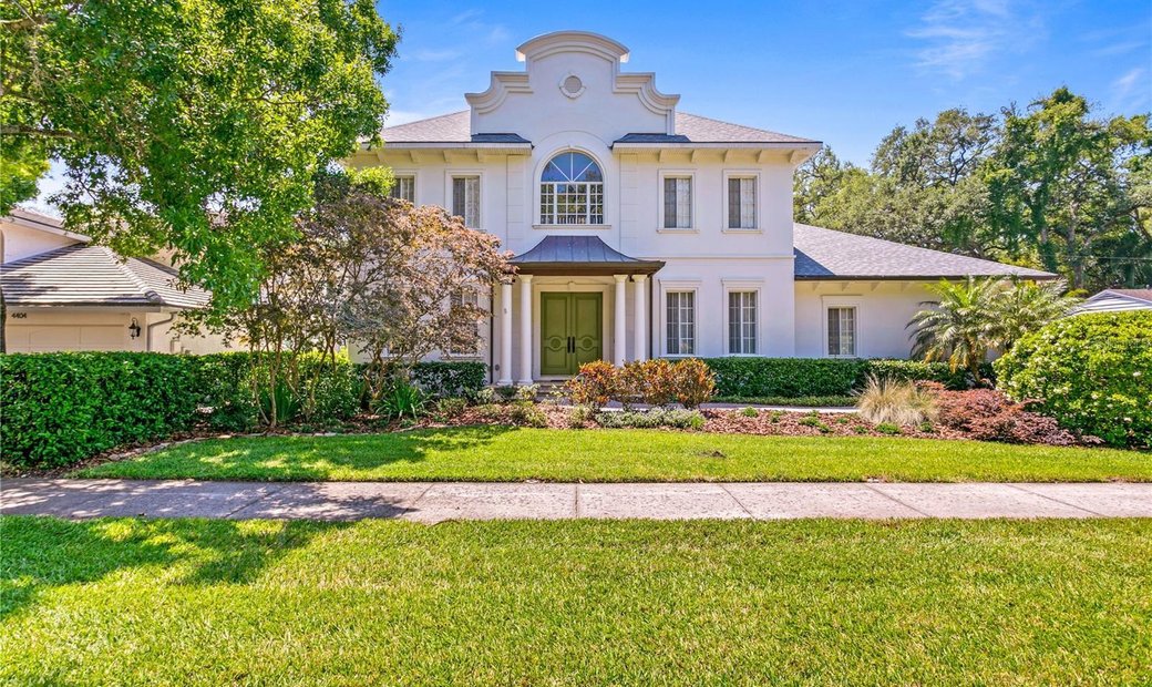 French Provincial Estate In Prestigious Beach In Tampa, Florida, United