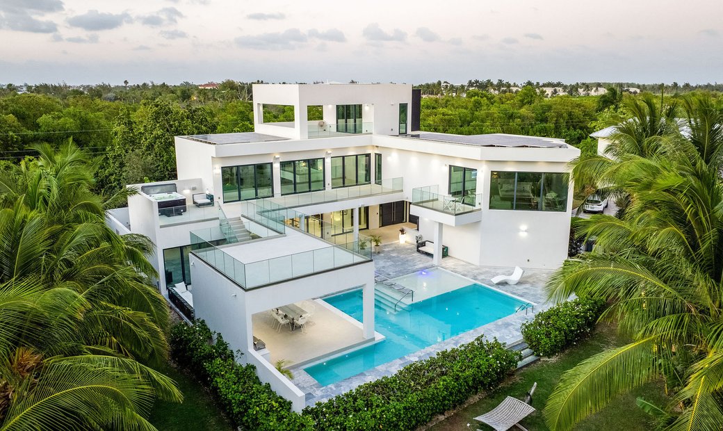 Modern Five Bedroom Luxury Mansion With Tesla X In George Town