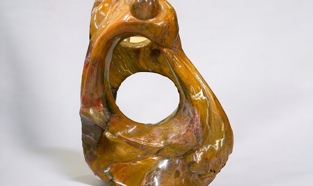 The Large Ocean Jasper Crystal Sculpture