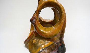 The Large Ocean Jasper Crystal Sculpture