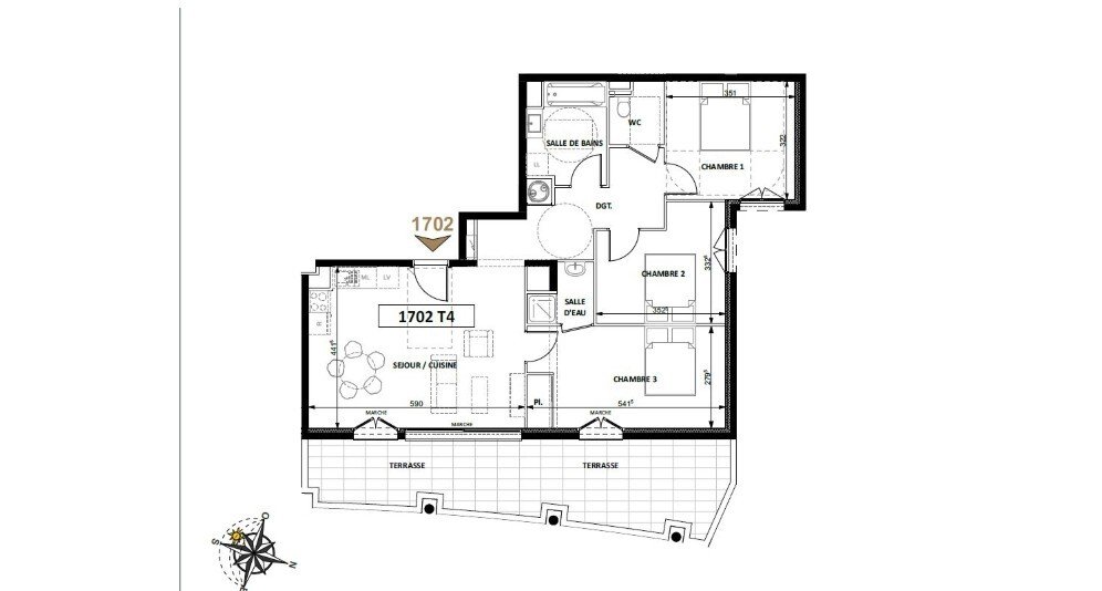 Apartment in Supérieur, Beausoleil, France 5 - 14276089