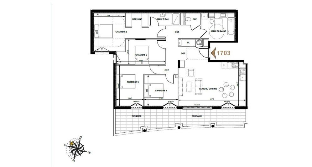 Apartment in Supérieur, Beausoleil, France 4 - 14276089