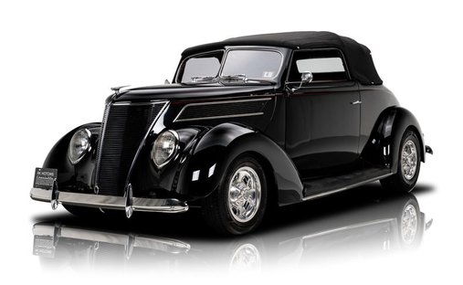 All Steel '37 Ford Cabriolet Hot Rod 350ci RamJet V8 Automatic Leather A/C in Charlotte, United States 1