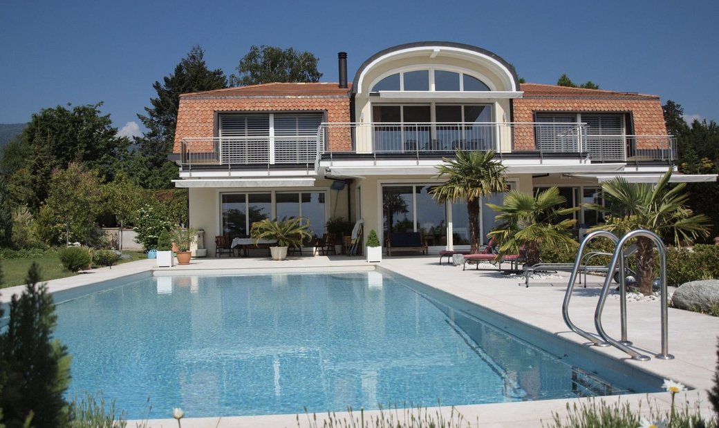 Villa With Pool And Panoramic Views, Near Nyon In Nyon, Vaud
