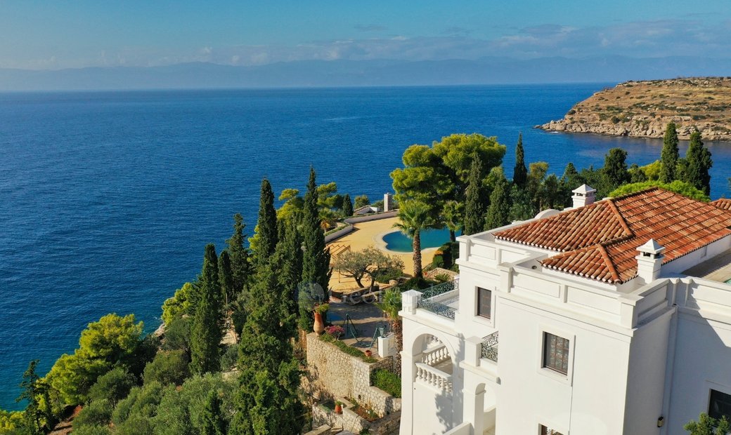 Mansion Built On A In Spetses, Decentralized Administration Of Attica