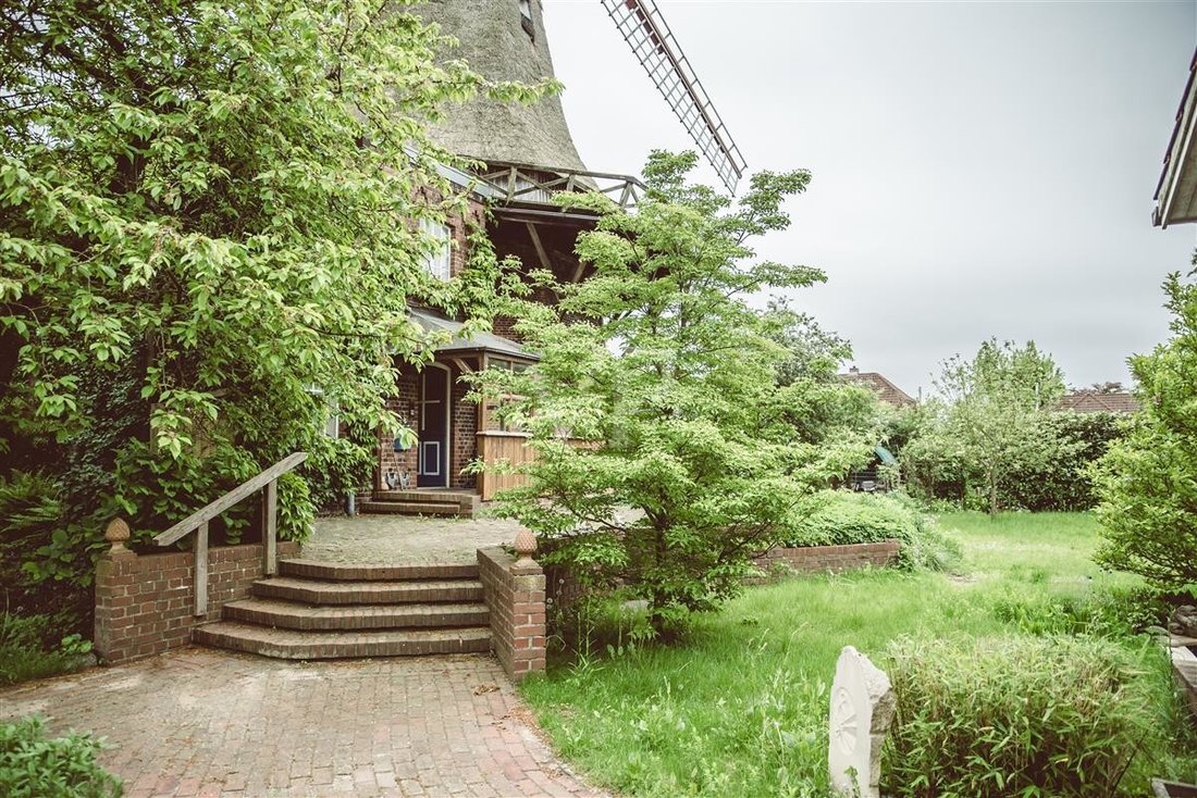 A Unique Jewel: Historic Windmill With Modern In Handorf, Lower Saxony ...