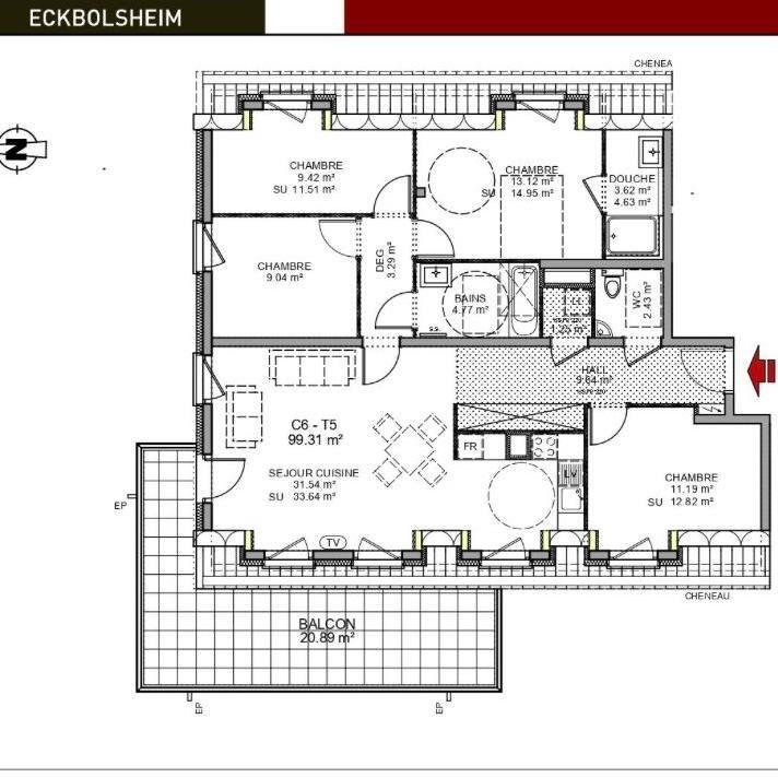 Apartment in Sud, Eckbolsheim, France 4 - 12947609