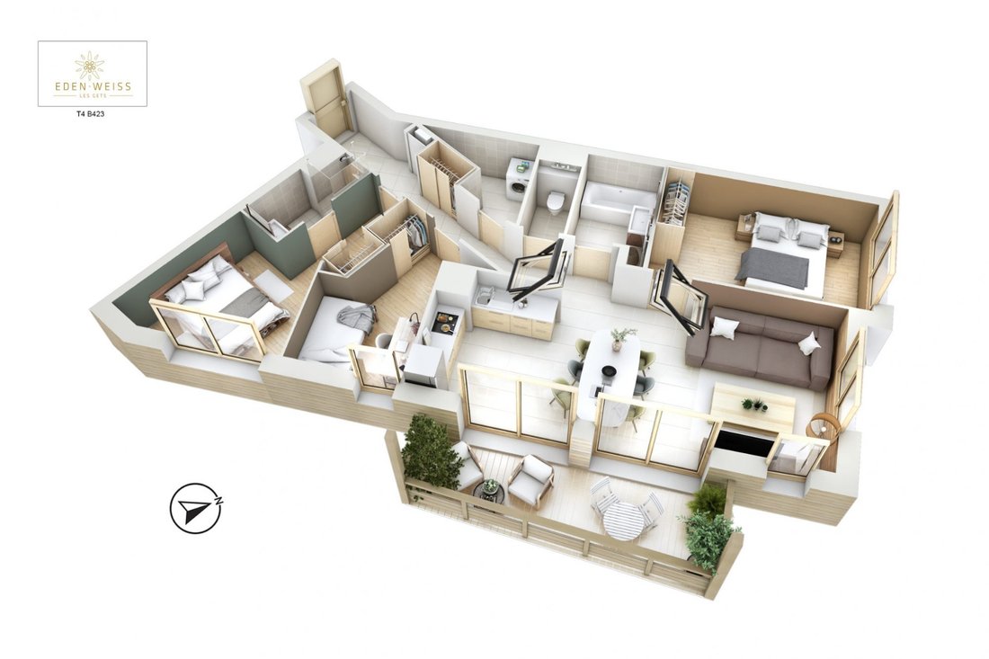 Apartment in Les Gets, Auvergne-Rhône-Alpes, France 1 - 12841694