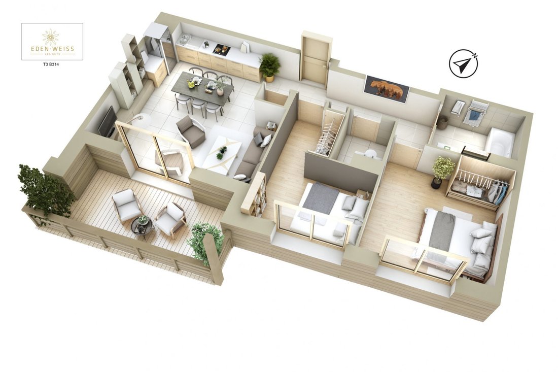 Apartment in Les Gets, Auvergne-Rhône-Alpes, France 1 - 12841610