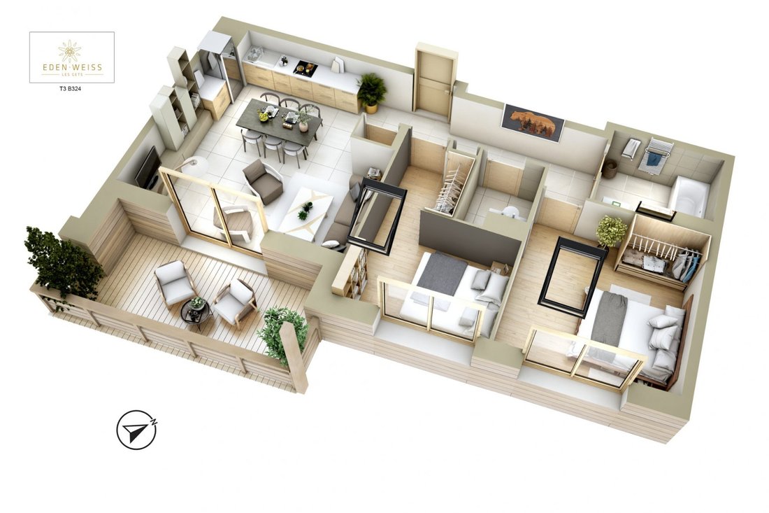 Apartment in Les Gets, Auvergne-Rhône-Alpes, France 2 - 12841675