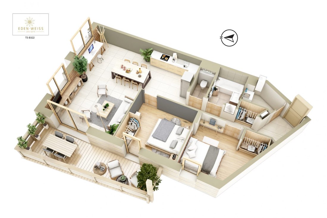 Apartment in Les Gets, Auvergne-Rhône-Alpes, France 1 - 12841653