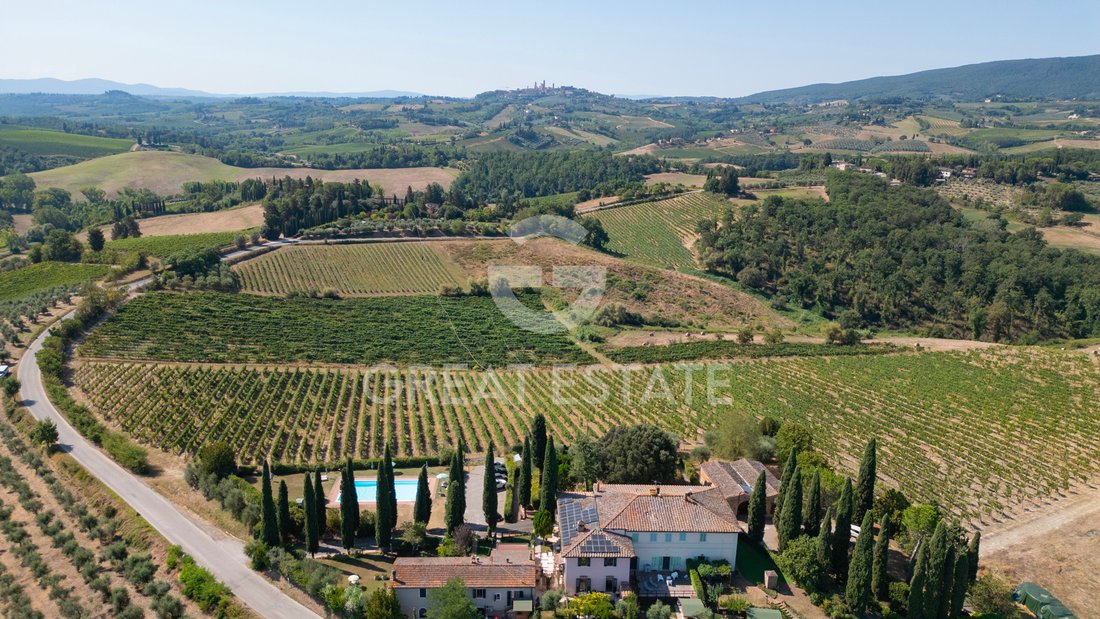 Finca en San Gimignano, Toscana, Italia 1 - 14604041