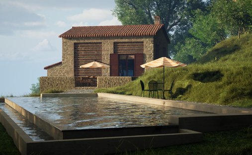 Villa in Asciano, Tuscany, Italy 1