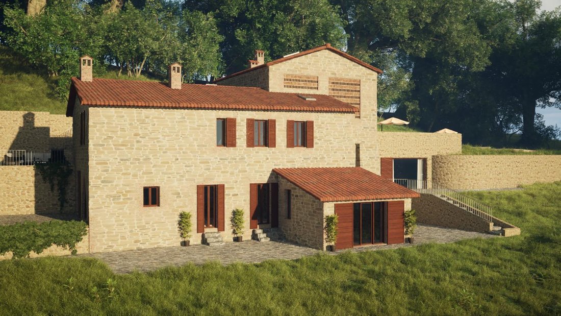 Villa in Asciano, Tuscany, Italy 3 - 14652317