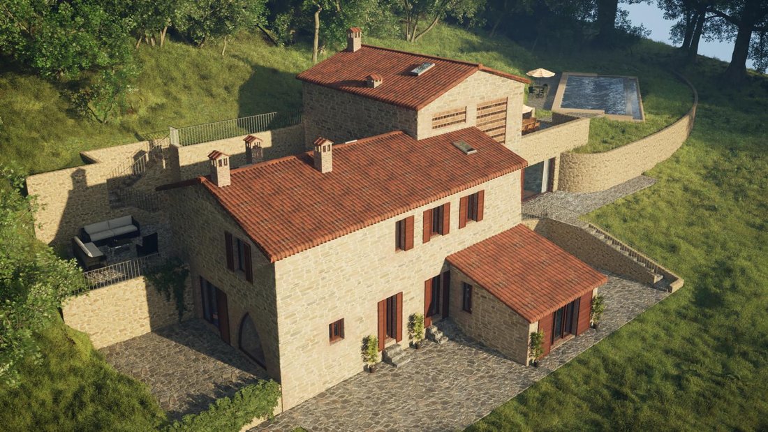Villa in Asciano, Tuscany, Italy 2 - 14652317