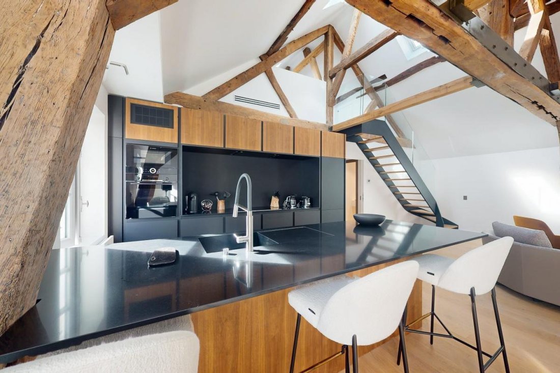 Photo inspiration: Fresh Look at Short Term Penthouse Le Bon Marché In Paris Île De