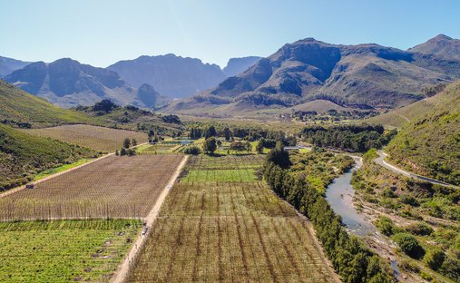 Corps de ferme à Franschhoek, Cap-Occidental, Afrique du Sud 1