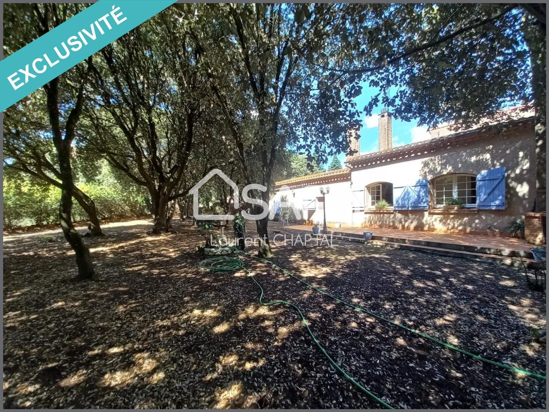 Belle Villa Sur Très Beau Domaine Avec Gîte In Montolieu, Occitanie