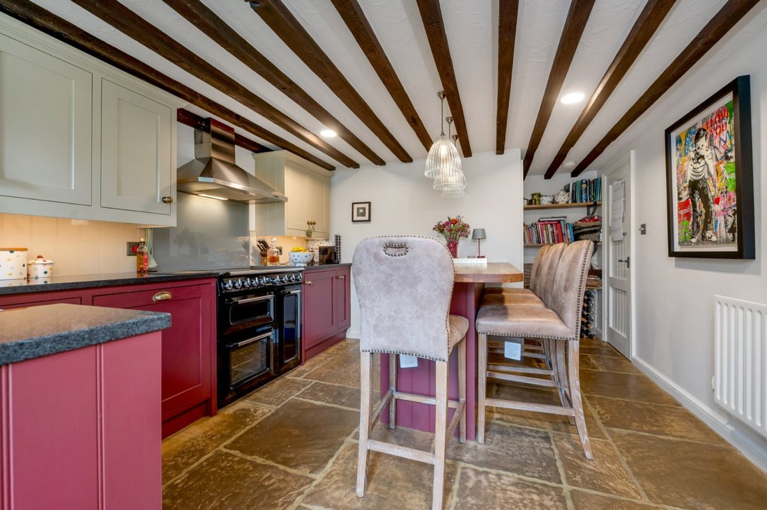 House, The Maltings, Ashley, Market In Ashley, England, United Kingdom