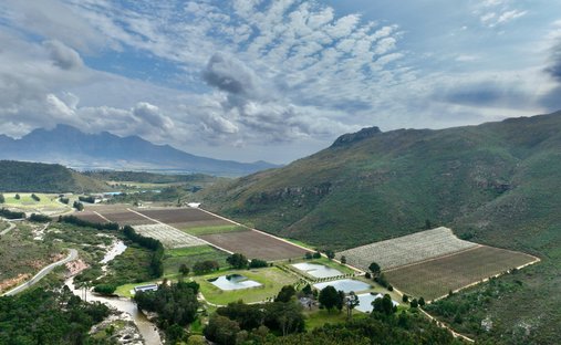Corps de ferme à Franschhoek, Cap-Occidental, Afrique du Sud 1
