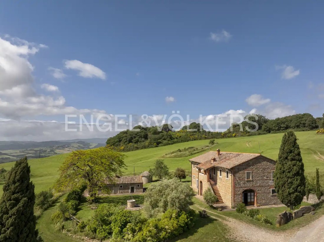 Maisons de campagne à Pienza, Toscane, Italie 1 - 14737920