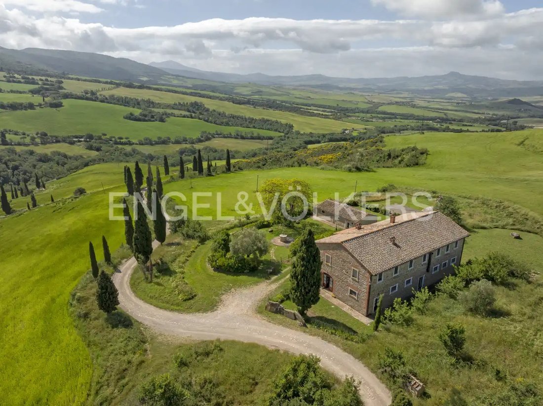 Maisons de campagne à Pienza, Toscane, Italie 2 - 14737920