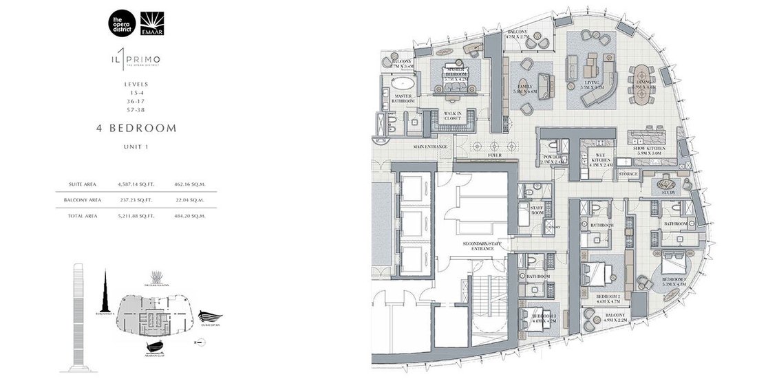 Apartment in Burj Khalifa Lake, Downtown Dubai, Dubai 2 - 14774653