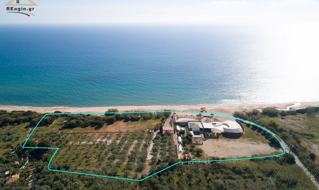Seaside Plot With Face To The Magnificent Beach Of Chrysi Akti In Rikia