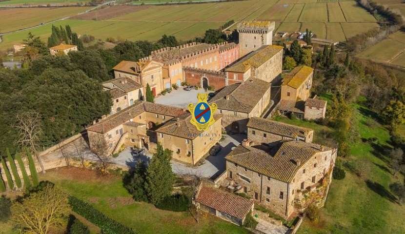 A Tuscan Crown: 1022 Castle & Vine-Kissed Dominion in Crete Senesi