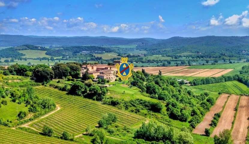 A Tuscan Crown: 1022 Castle & Vine-Kissed Dominion in Crete Senesi