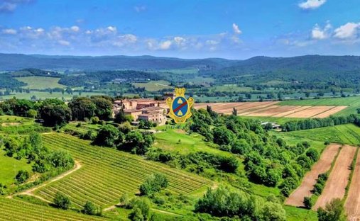 château en Toscane, Italie 1