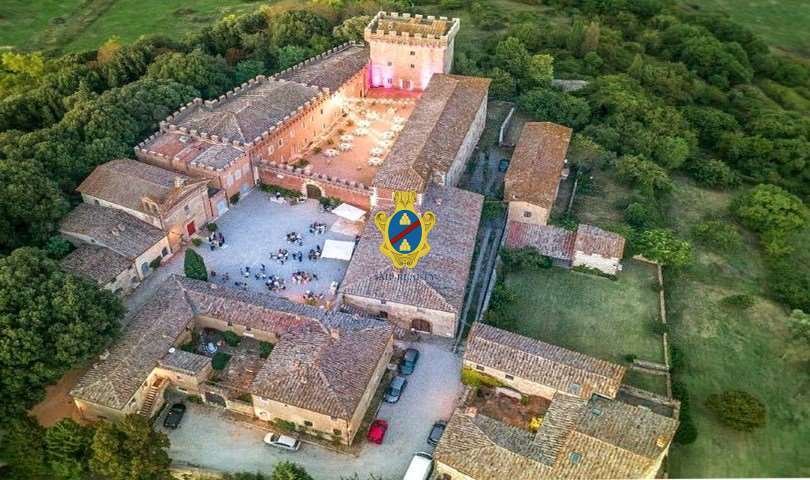 A Tuscan Crown: 1022 Castle & Vine-Kissed Dominion in Crete Senesi