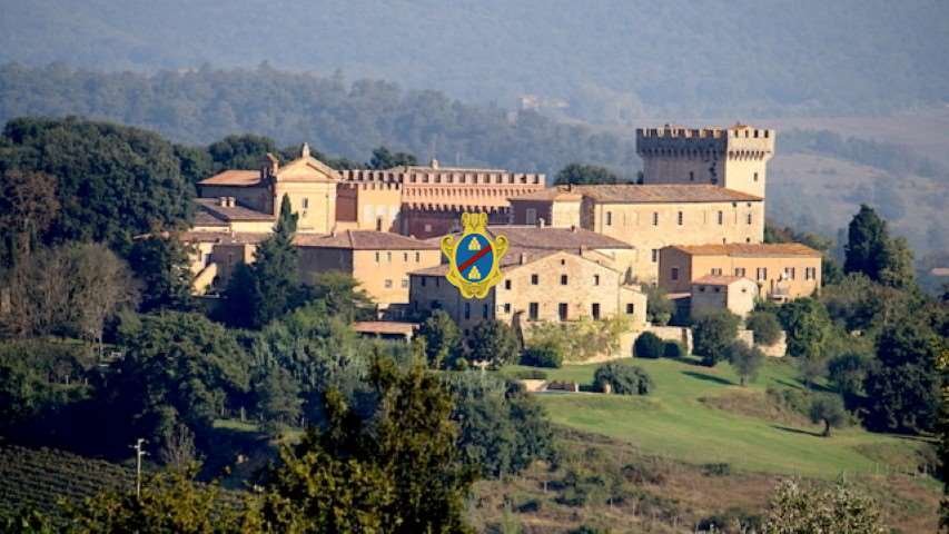 A Tuscan Crown: 1022 Castle & Vine-Kissed Dominion in Crete Senesi