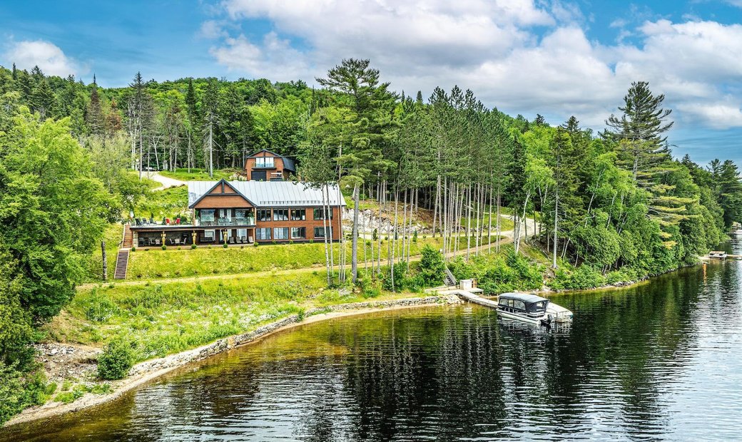 Majestic Panoramic Views Of Lac Labelle In Village De Labelle, Quebec