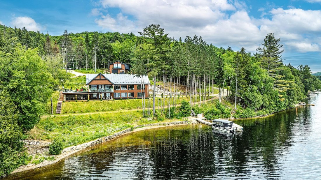 Majestic Panoramic Views Of Lac Labelle In Village De Labelle, Quebec