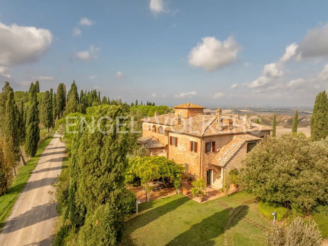 Maisons de campagne à Asciano, Toscane, Italie 3 - 14169737