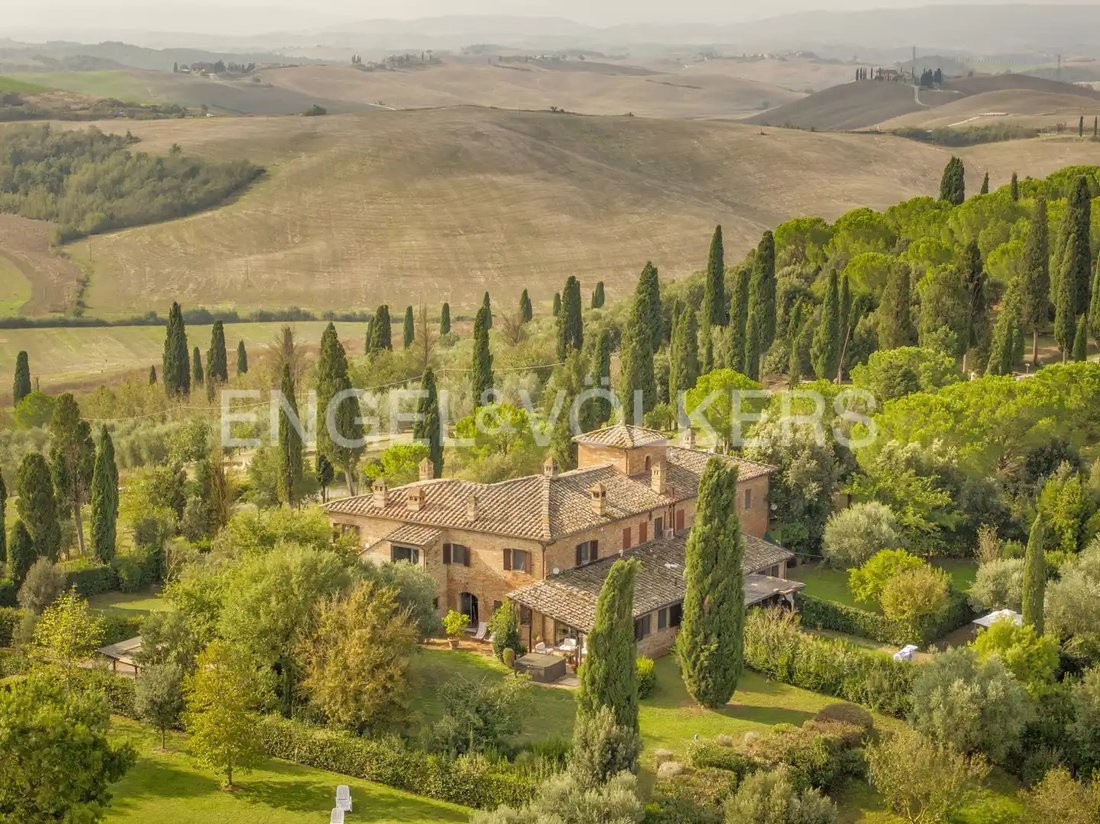 Maisons de campagne à Asciano, Toscane, Italie 1 - 14169737